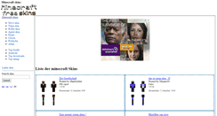 Desktop Screenshot of de.minecraftfreeskins.com