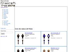Tablet Screenshot of de.minecraftfreeskins.com